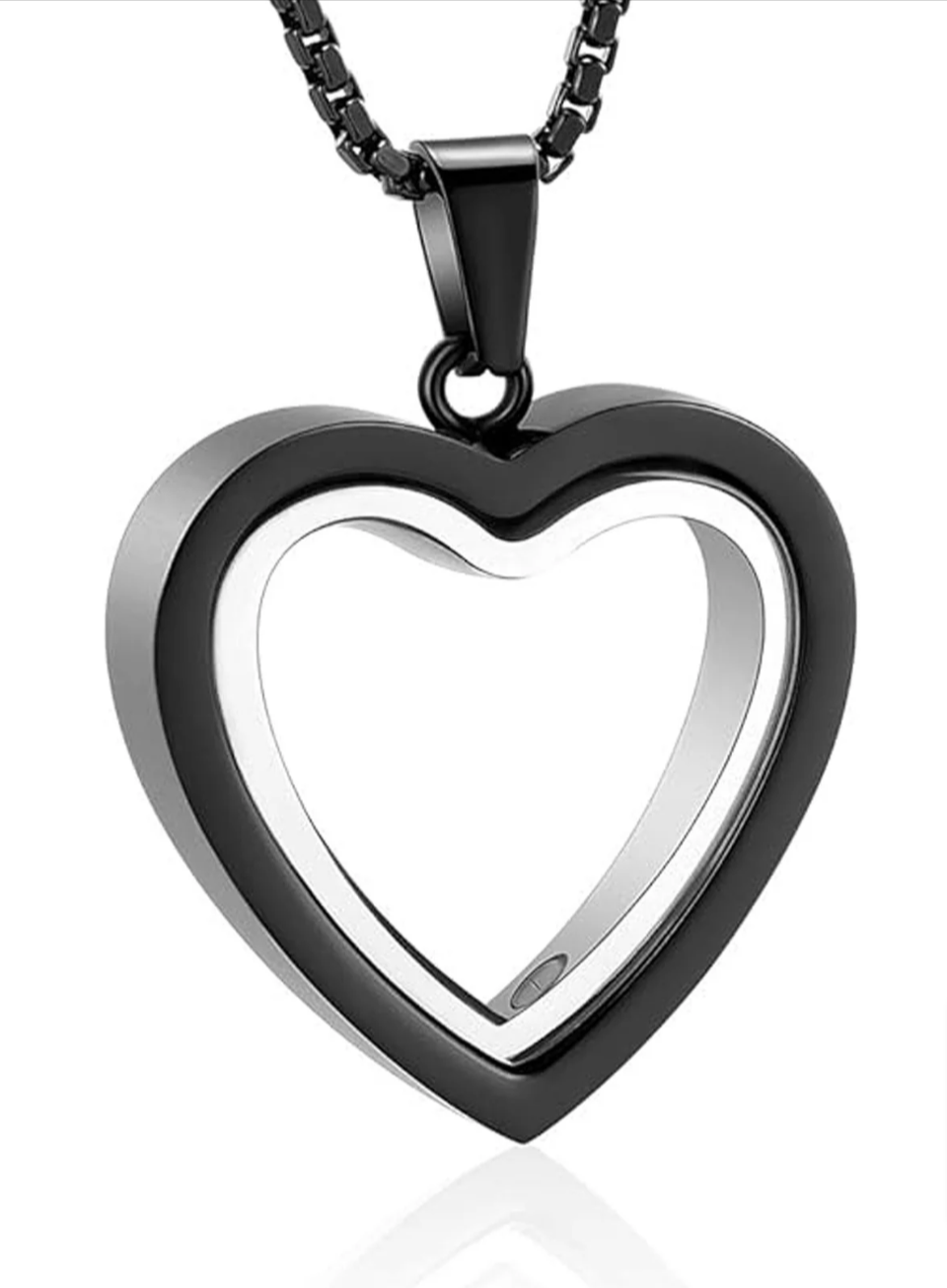 Colgante en forma de corazón de acero inoxidable