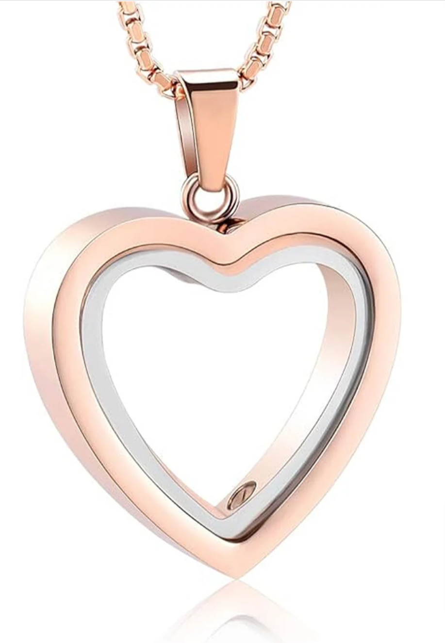 Colgante en forma de corazón de acero inoxidable